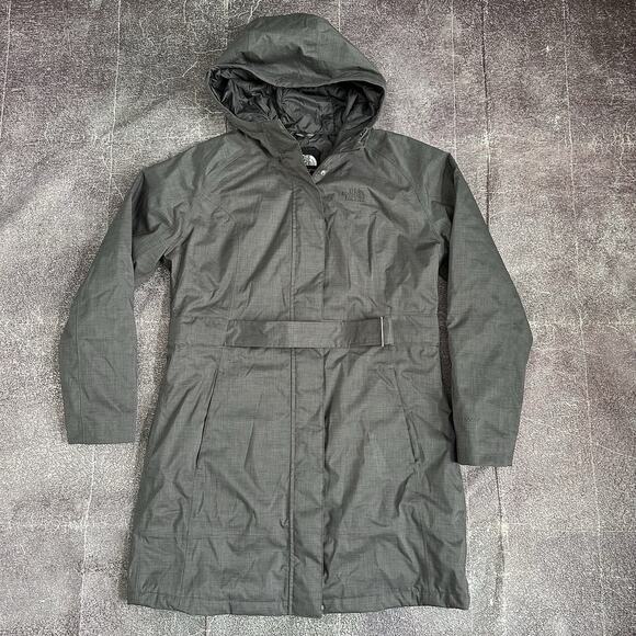 The North Face Jackets & Blazers - Women's The North Face Gray Hooded Insulated Hyvent Rain Coat Parka Jacket Sz XL